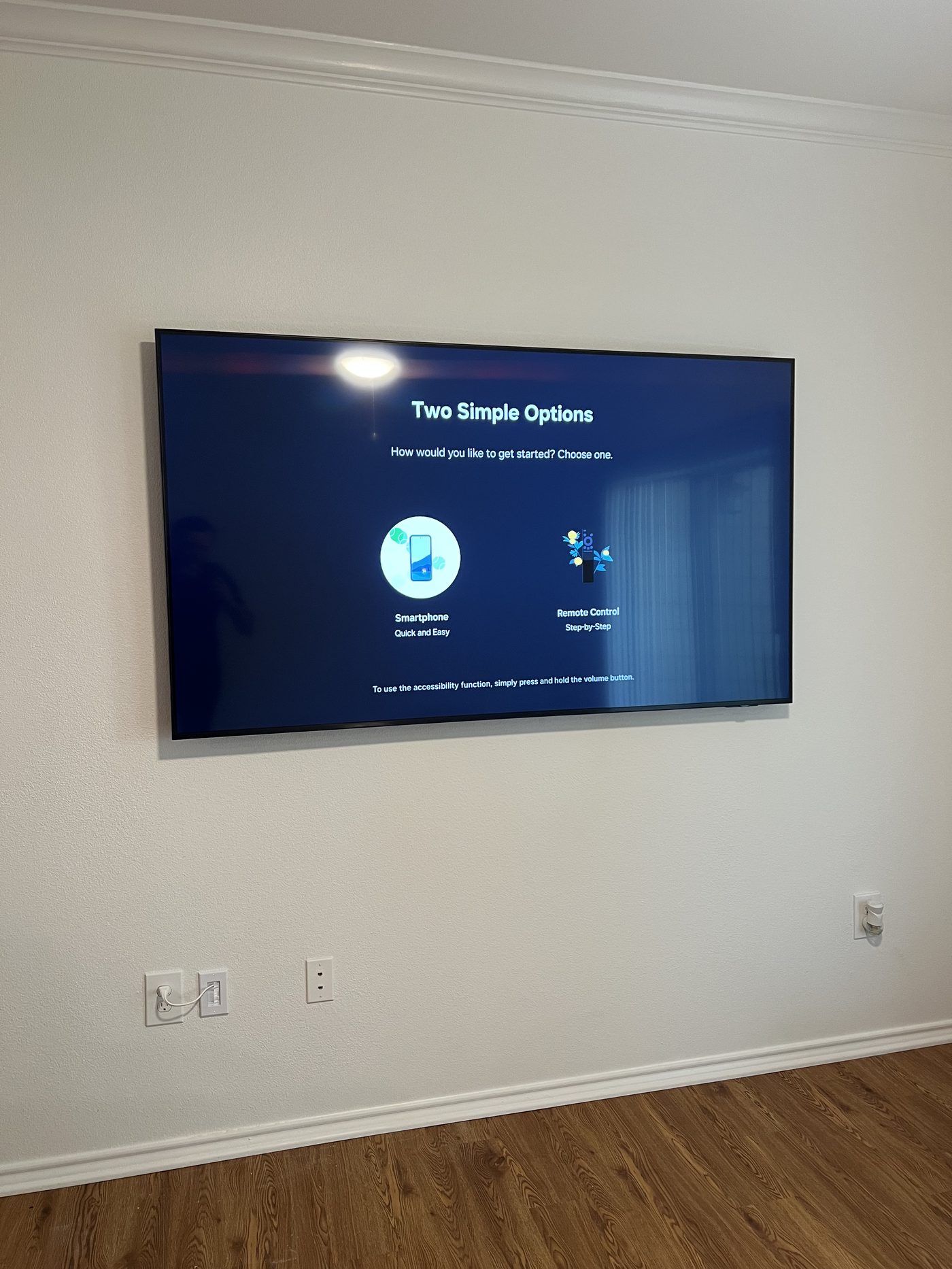 Large TV clean drywall wall mount Dallas TX - EZ TV Mounting