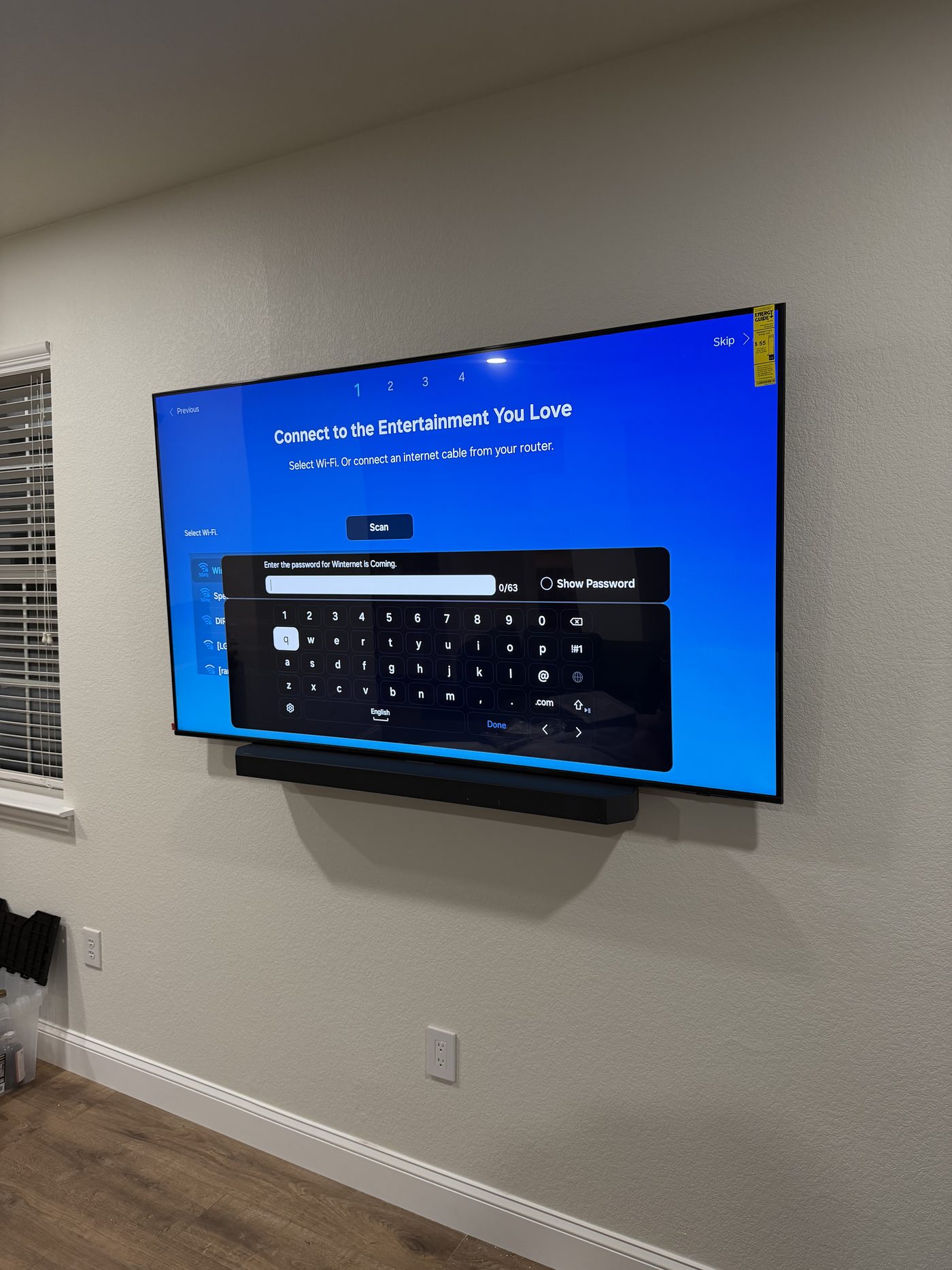TV and soundbar professionally wall mounted Dallas TX - EZ TV Mounting